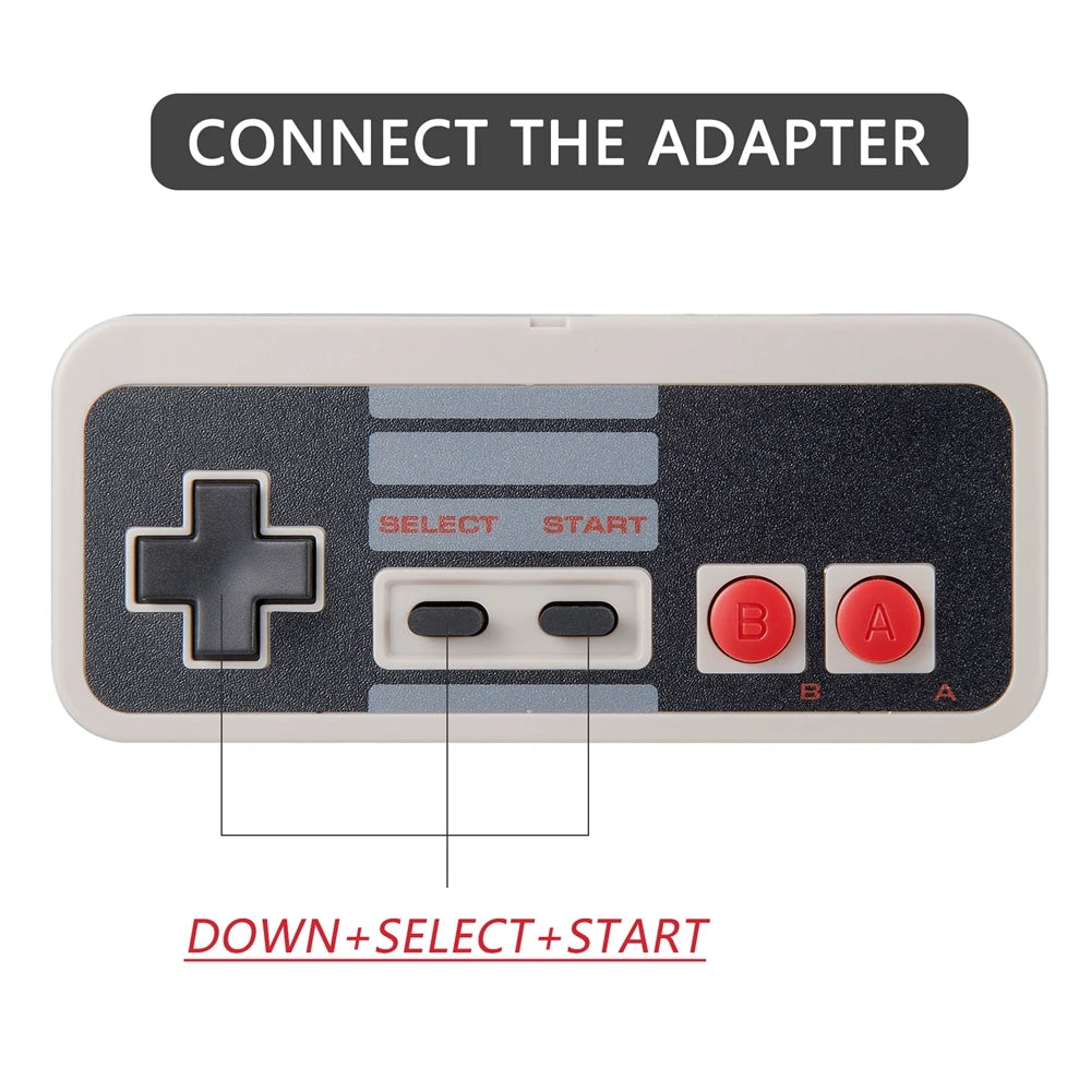 2.4 GHz Wireless USB Controller for NES Classic Games Retro USB PC Controller Compatible for Windows PC MAC Genesis Raspberry Pi