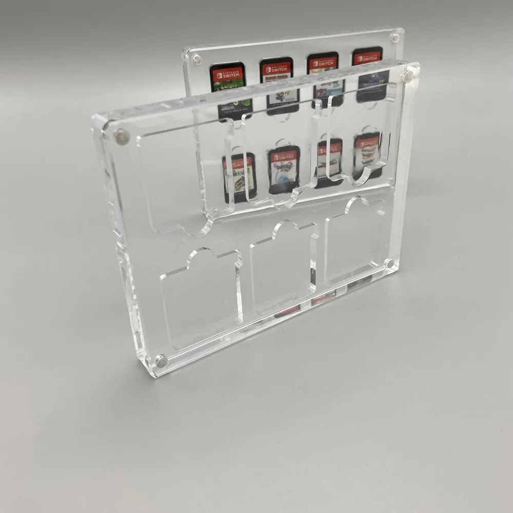 High transparency Acrylic Magnetic suction cover Games Storage Box Hard Shell cartridge Case for Nintendo 3DS DS
