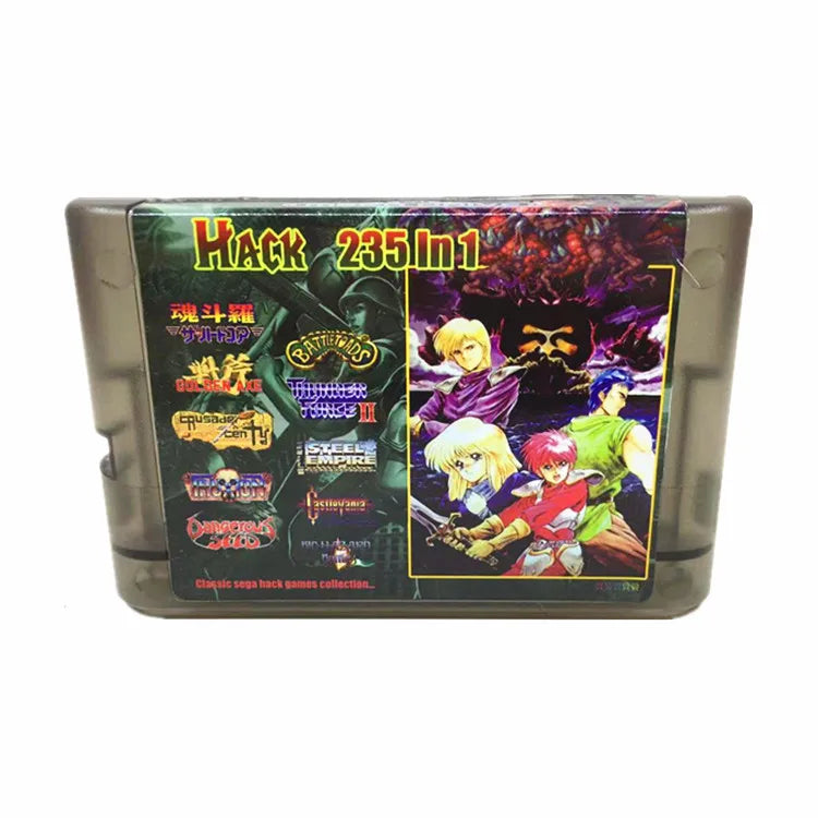THE Ultimate version 235 in 1 Hack Sega Genesis Mega Drive Game Cartridge for 2G bit game cartridge