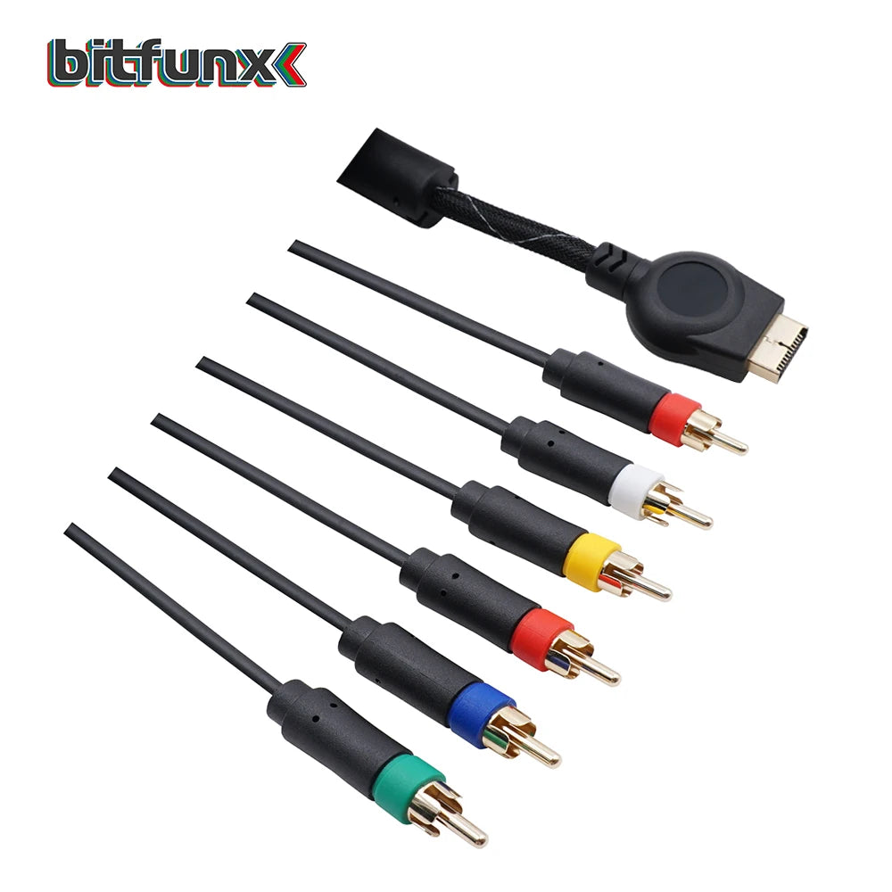 Bitfunx PS2/PS3 Component cable 1.8m Premium High Resolution game cable accessories for Sony PlayStation 2/3