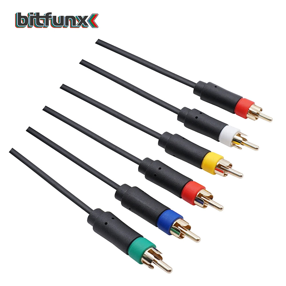 Bitfunx PS2/PS3 Component cable 1.8m Premium High Resolution game cable accessories for Sony PlayStation 2/3