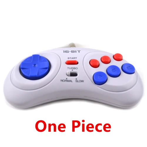 Free Shipping 1/2pcs Wired Game Controller for SEGA Genesis 6 Button Gamepad for SEGA Mega Drive 16 bit video game console