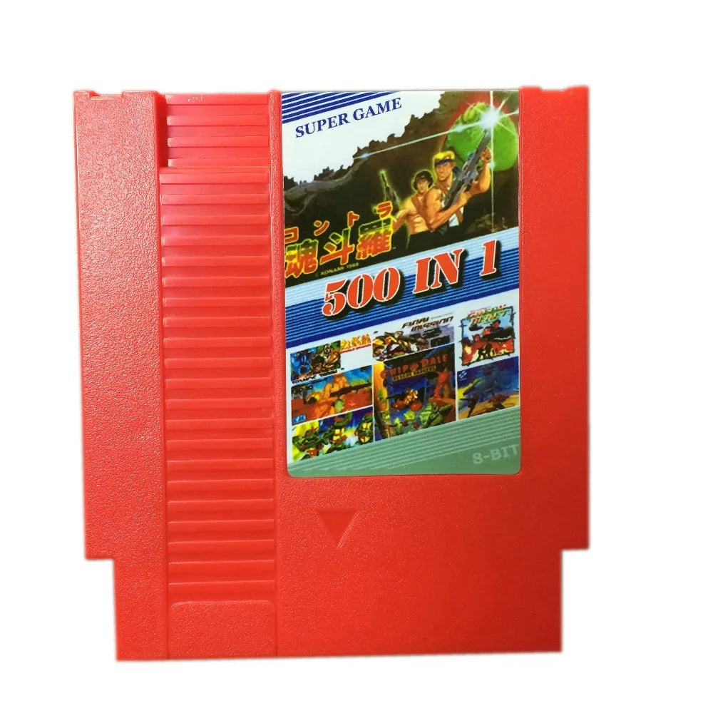 500 in 1 Games Collection 8-Bit 72 Pin Game Card for NES - Gamer Gift
