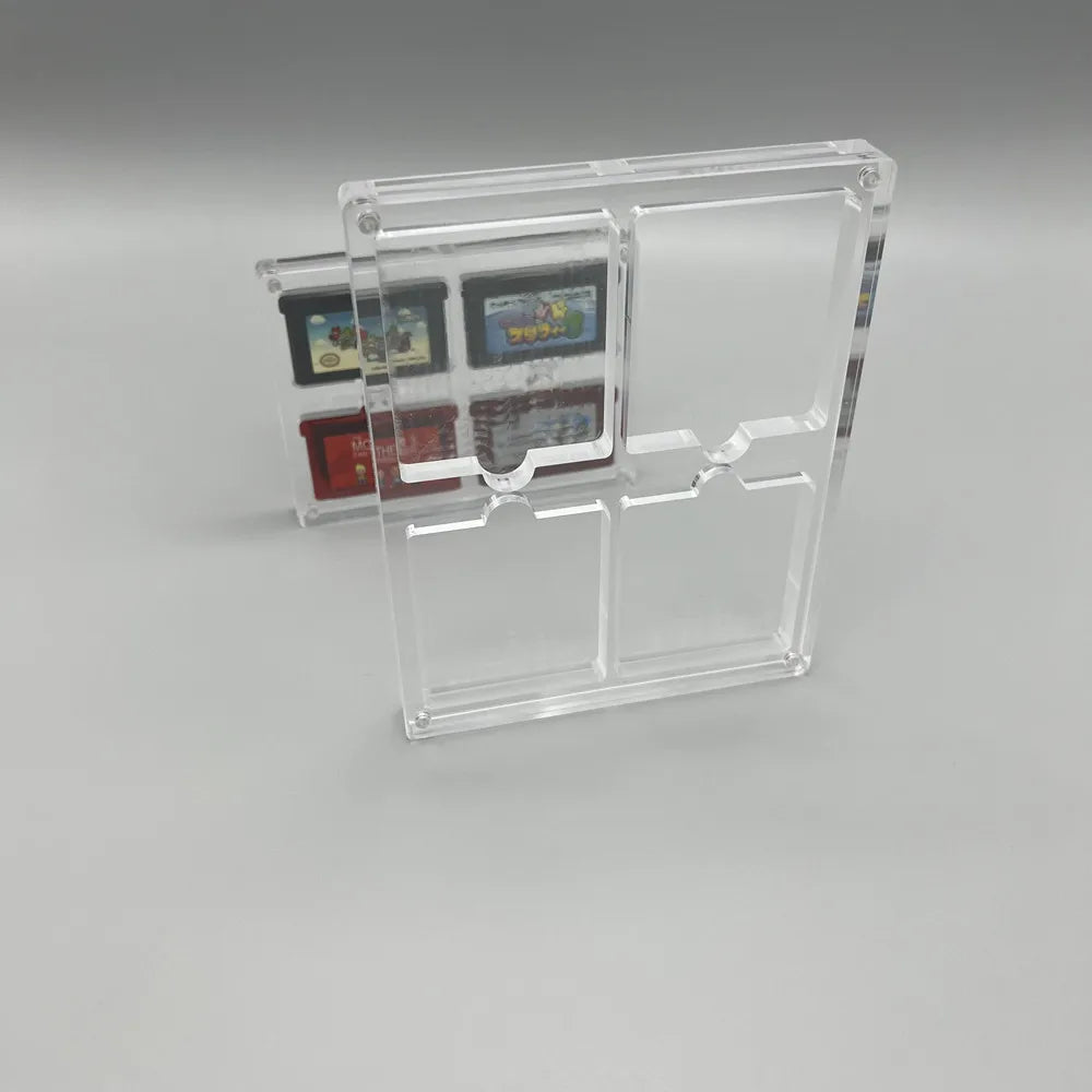 High transparency Acrylic Magnetic suction cover Games Storage Box Hard Shell cartridge Case for GameBoy GB GBC