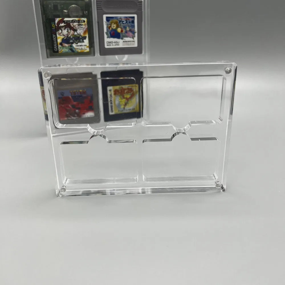 High transparency Acrylic Magnetic suction cover Games Storage Box Hard Shell cartridge Case for GameBoy ADVANCE GBA