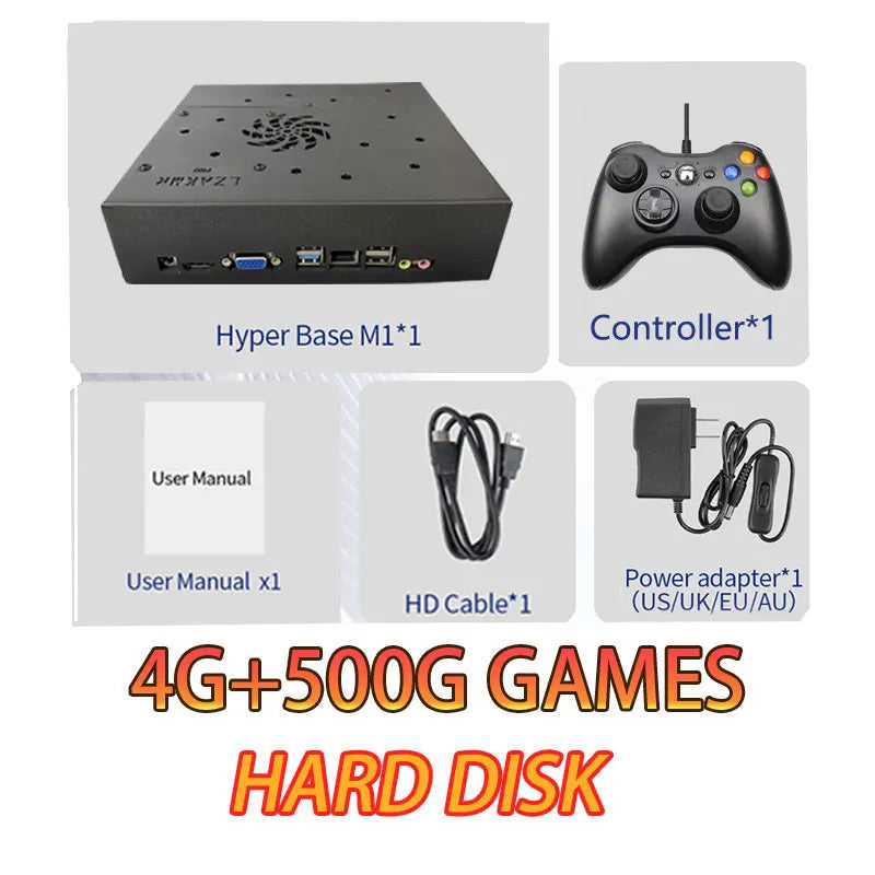 X8 Pro Retro Gaming Device 70000+ Games Plug-and-Play For Wii PS2 DC PSP GAMECUBE 500G Loaded Console Windows 11and Batocera
