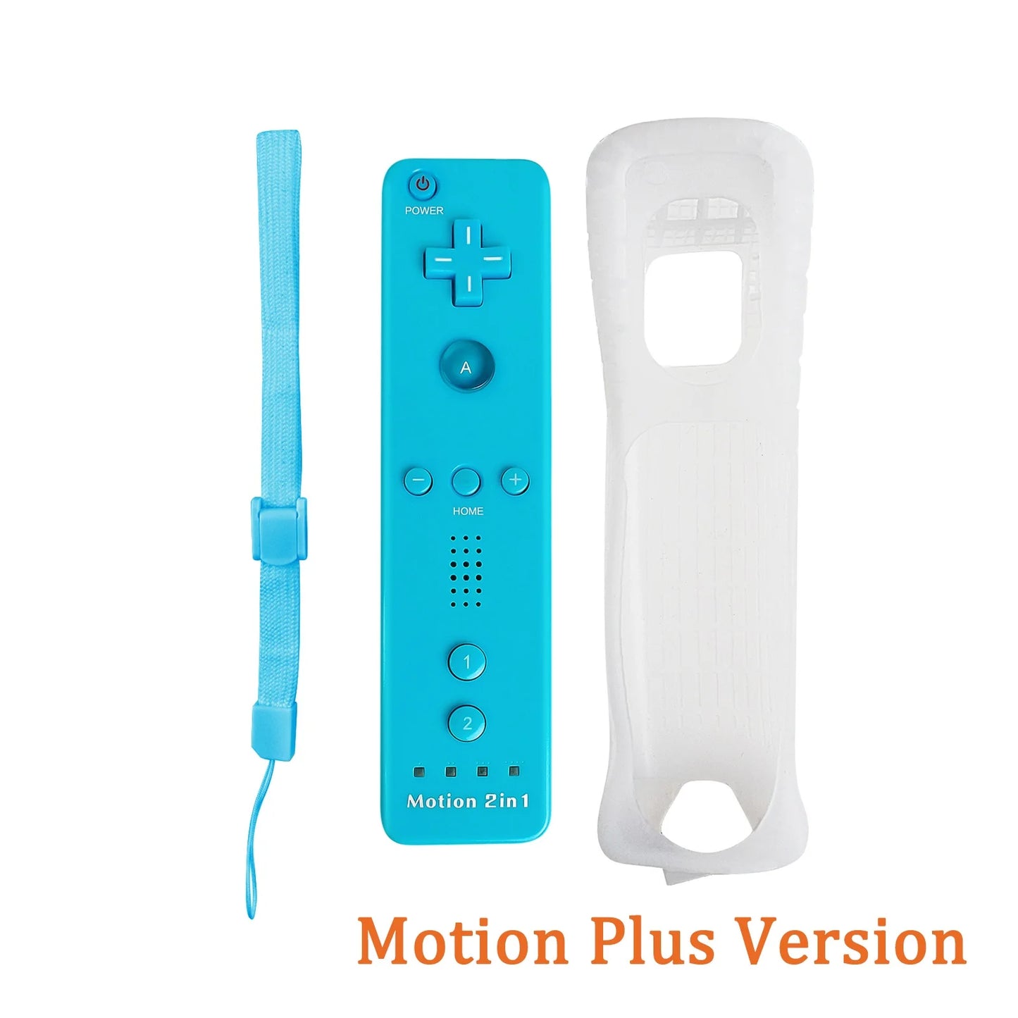 For Nintendo Wii/Wii U Joystick 2 in 1 Controller Set Wireless Remote Gamepad Motion Plus with Silicone Case Video Game