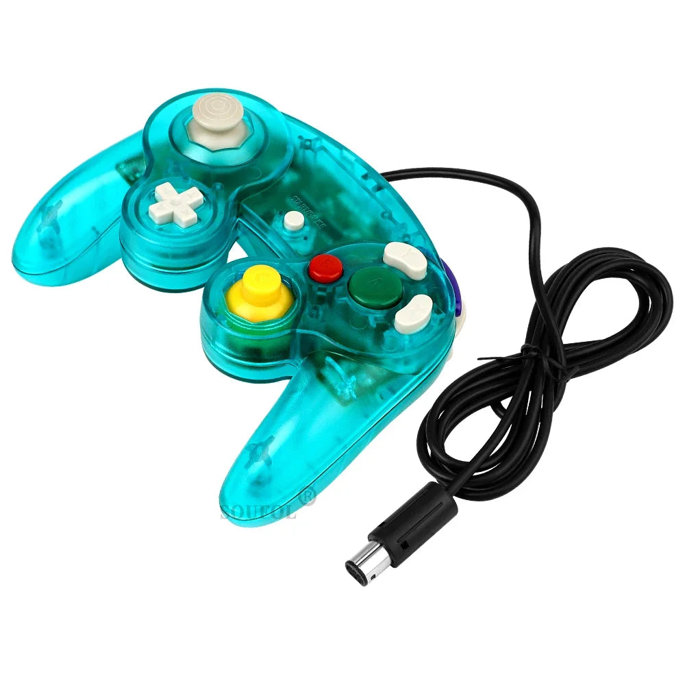 New Replacement Transparent Game Controller Gamepad Wired Handheld Joystick For NGC GameCube Video Game Console