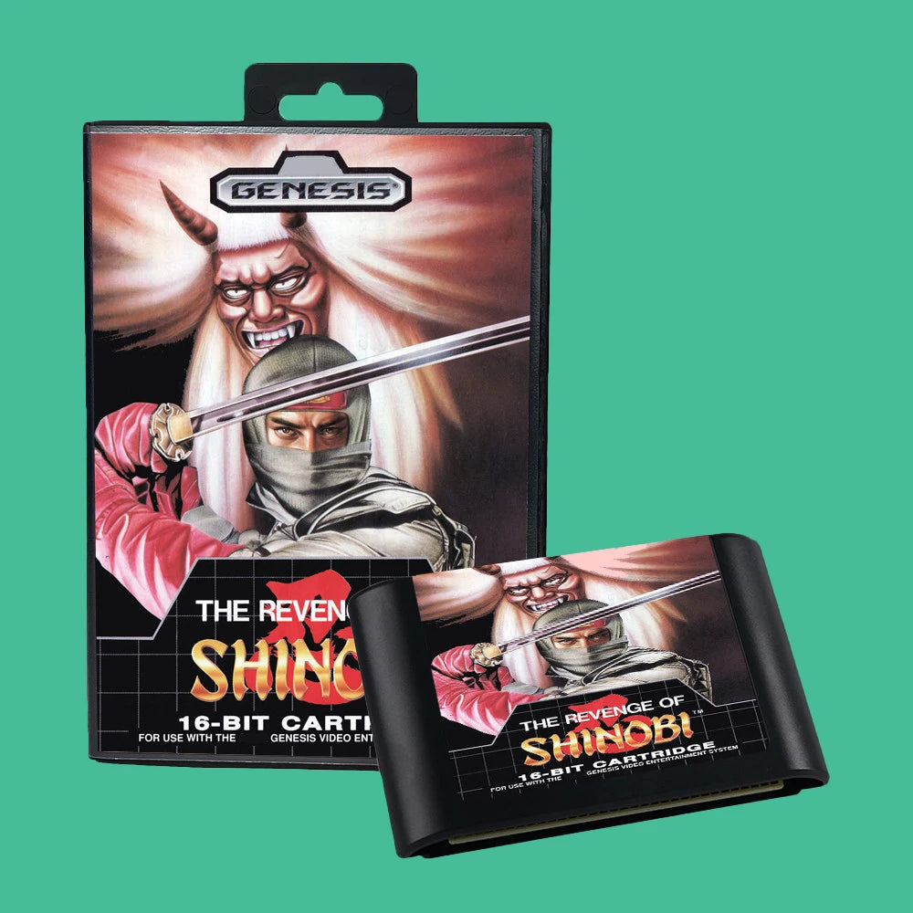 The Revenge Of Shinobi USA Game for SEGA Mega Drive Genesis 16 bit Consoles Game Cartridge Box Manual