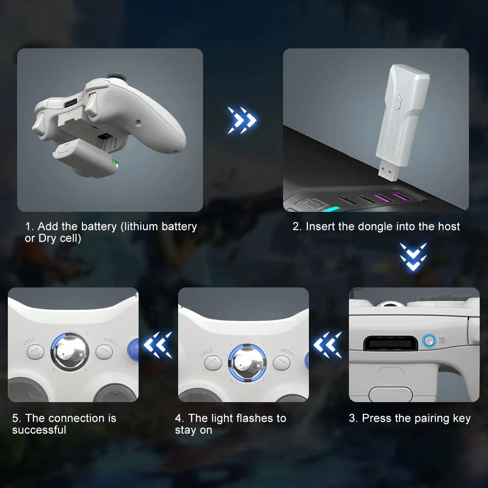 Xbox 360 Wired Controller For Xbox 360 PC Windows 10/8.1/8/7 Game Handle Double Shock Games Gamepad Video Game Console Joystick