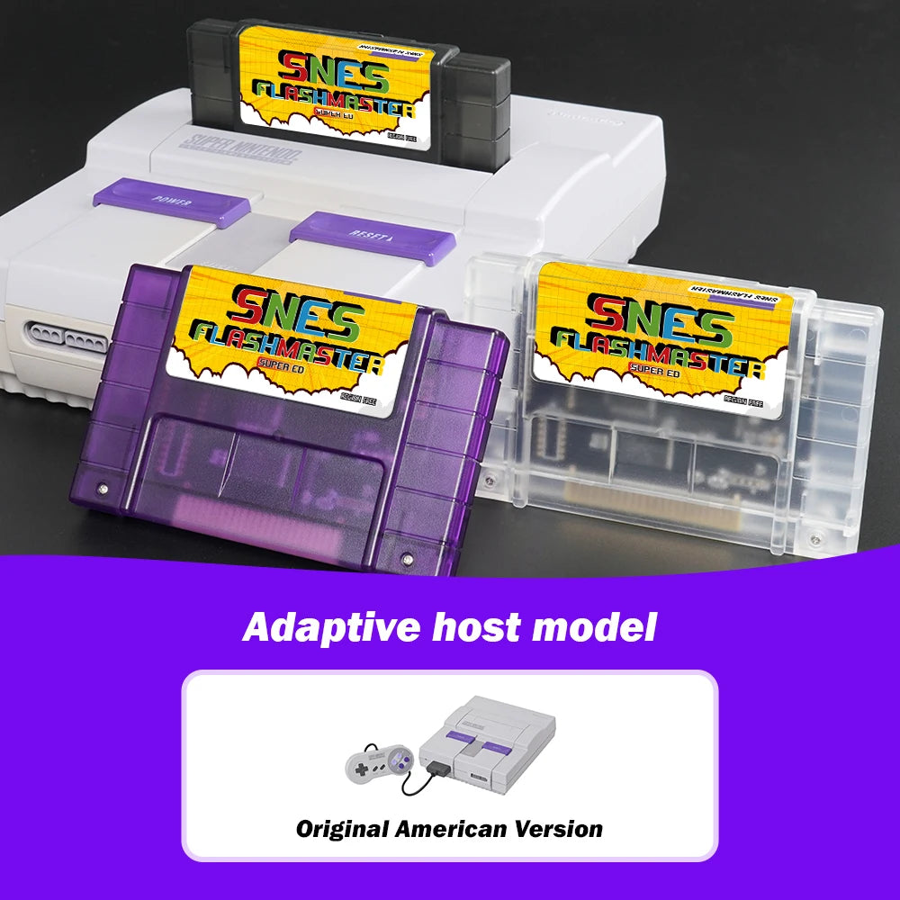 Super SNES Game Card 3000 in 1 SNES Card With 8GB TF Card For Nintendo SNES Game Console Compatible With original US Conso