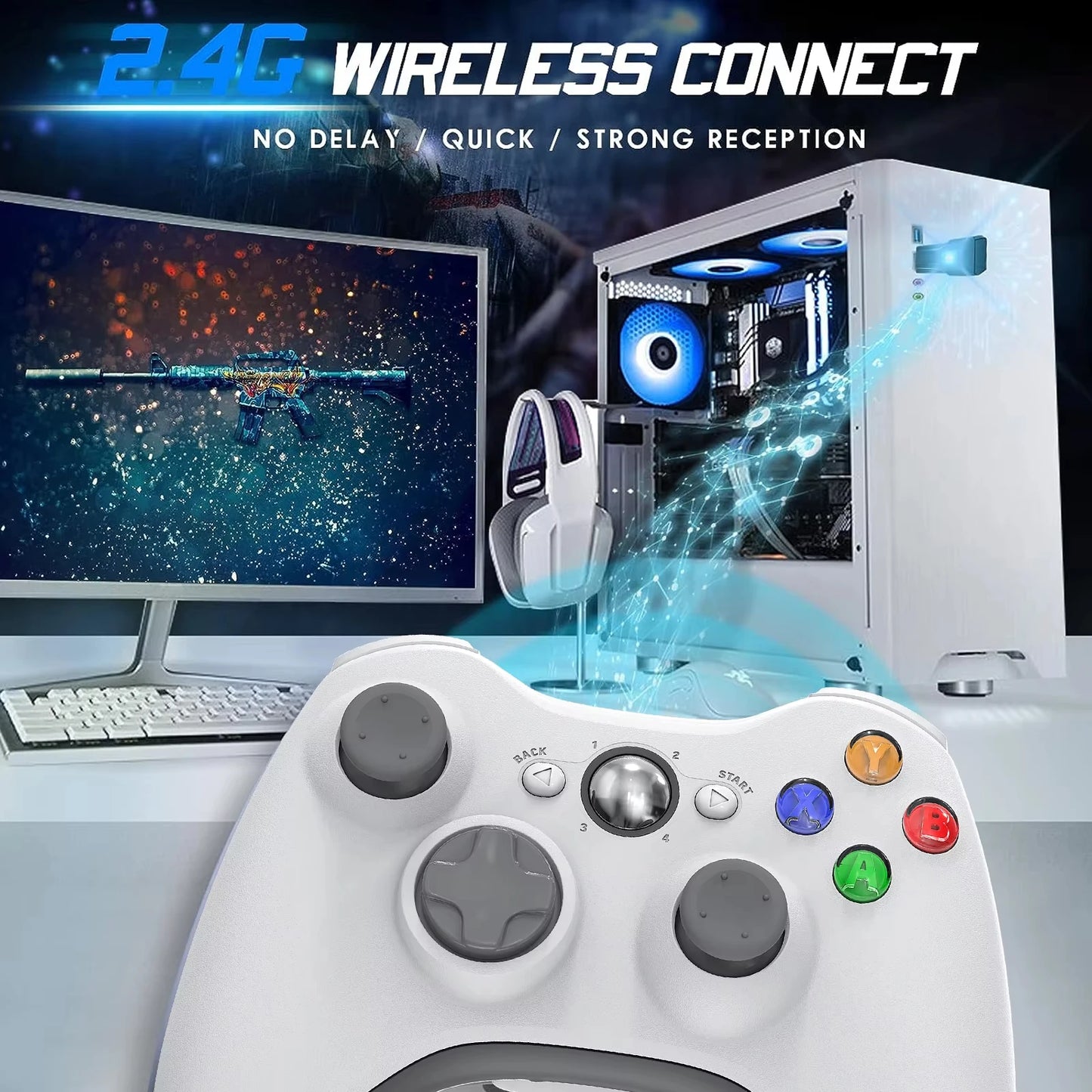 Xbox 360 Wired Controller For Xbox 360 PC Windows 10/8.1/8/7 Game Handle Double Shock Games Gamepad Video Game Console Joystick