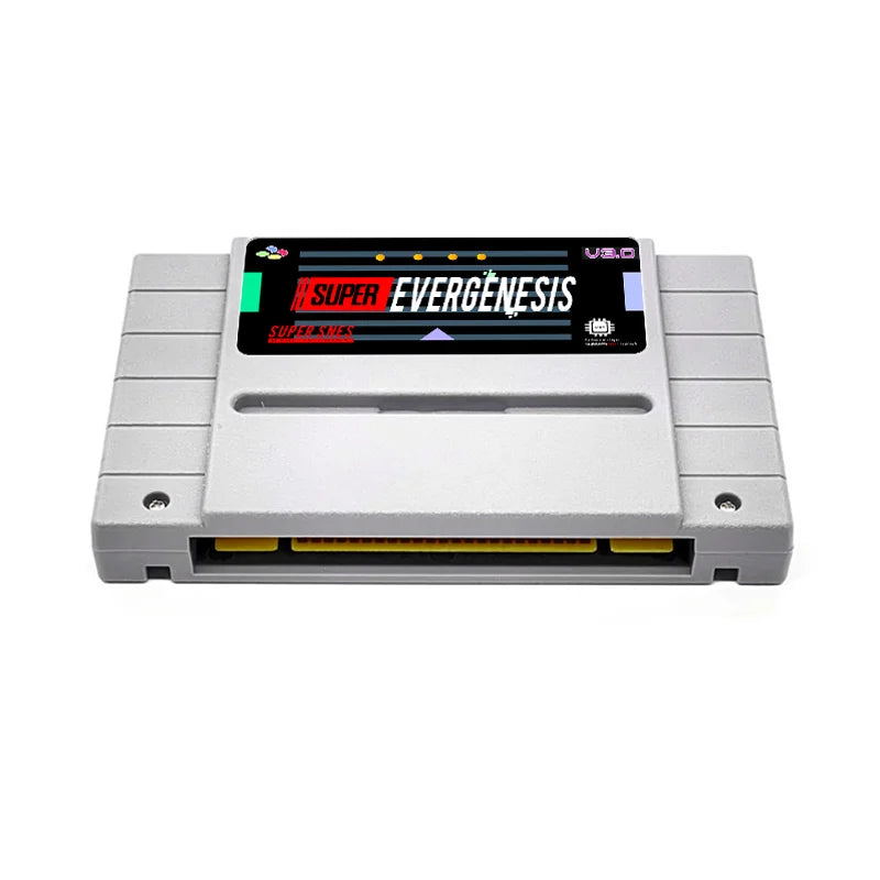 EVERGENESIS SNES SFC V3 Game Cartridge 3000 in 1 Game Cartridge Support DSP1/2/3/4 For SNES SFC Game Console With 8G TF Card