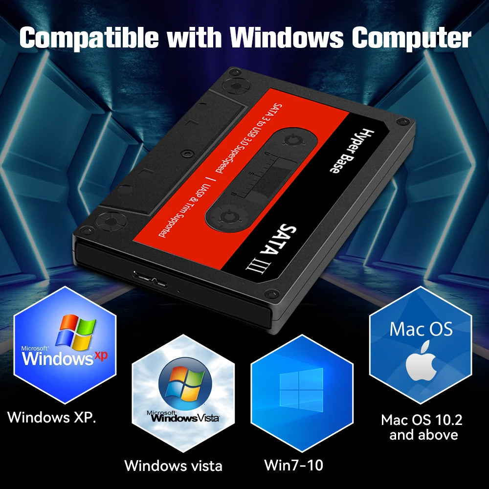 Hyper Base Batocera 2TB Gaming HDD Built-in 52000+ Retro Games With 80+ Emulators For PS2/PS1/PSP/MAME/Wii Plug&Play For WIN PC