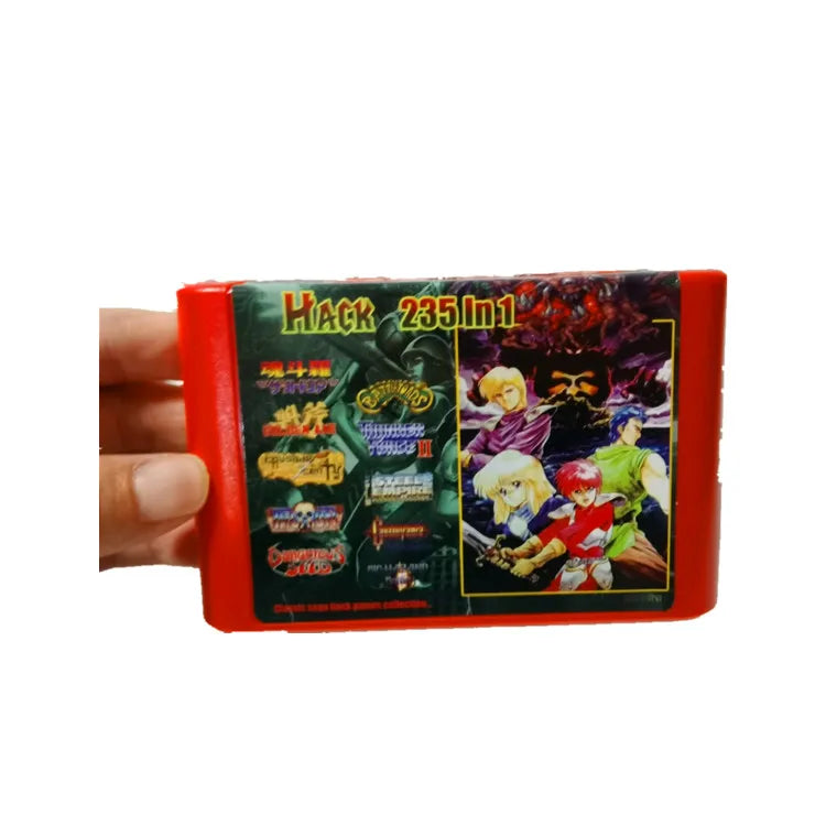 THE Ultimate version 235 in 1 Hack Sega Genesis Mega Drive Game Cartridge for 2G bit game cartridge