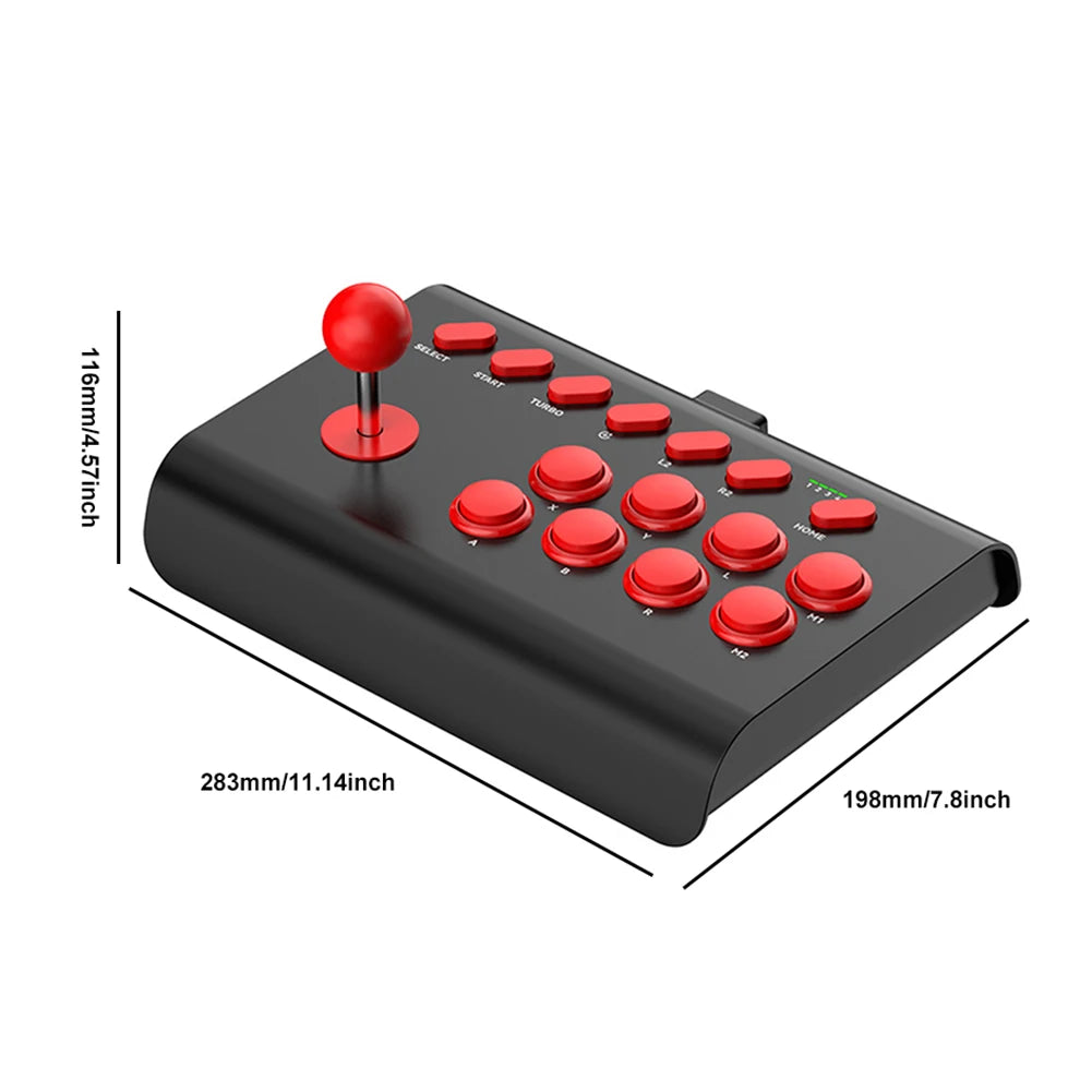 Wireless PC Game Joystick Bluetooth Arcade Game Stick Joystick Controller For Switch/PS4/PS3/Xbox One/PC Fighting Game Joystick
