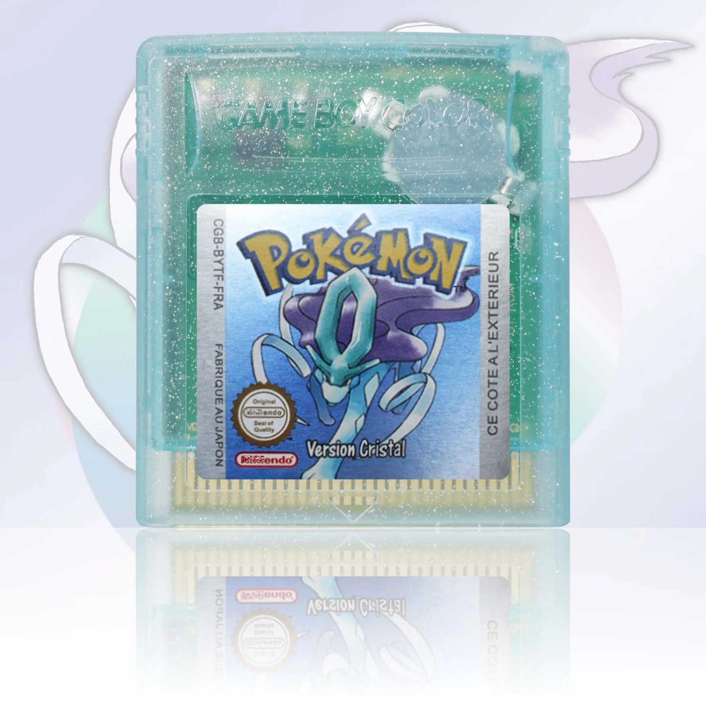 FRA Version Pokemon Rouge/Bleu/Jaune/Or/Argent/Cristal/Vert Game Cartridge GBC Video Game Console Card High Quality with Battery