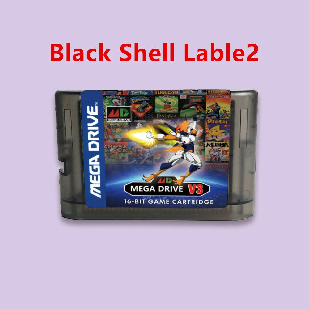 MegaDrive Genesis MD V3 Pro 3000 in 1 Game Cartridge 8GB TF Gard for SEGA Genesis Mega Drive USA/ Japan /EUR MegaDrive Console
