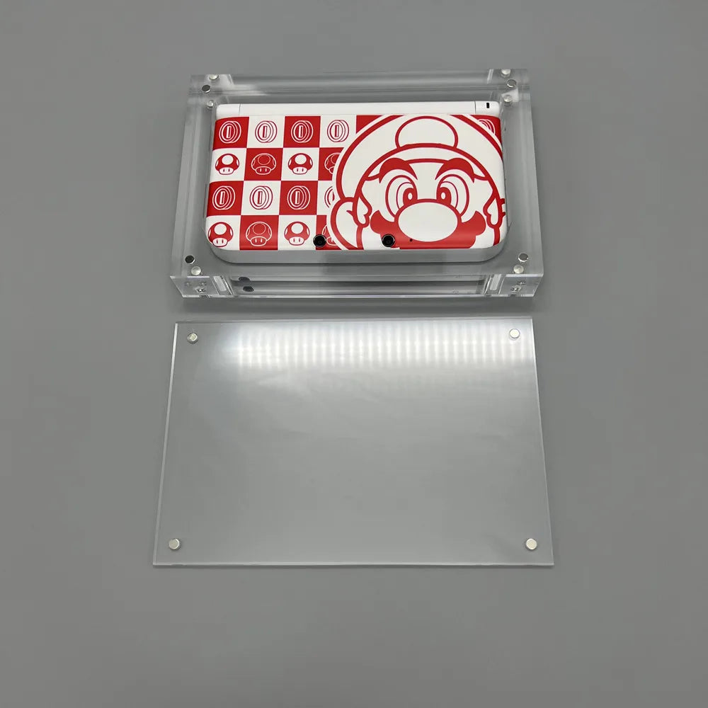 High transparency acrylic magnetic cover console storage box for Nintendo old 3DSXL 3DSLL