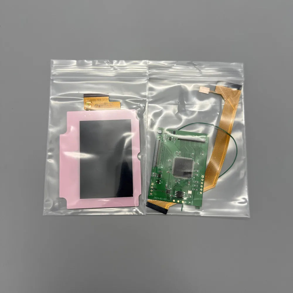 2.9"original size IPS high brightness LCD screen is suitable for Gameboy advance SP GBASP support pixel mode display