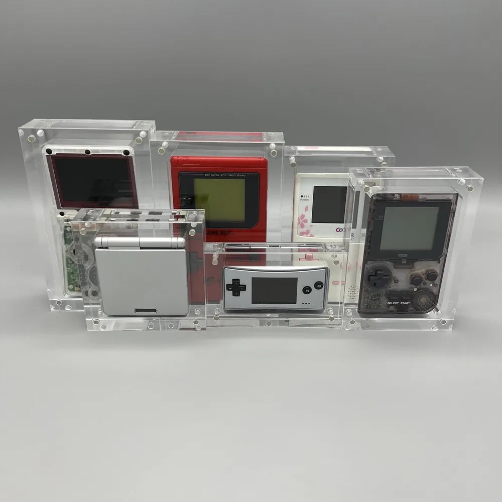 High transparency acrylic magnetic cover console storage box for GameBoy Pocket GBP