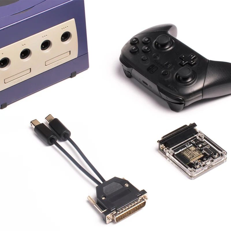 BlueRetro Core Adapter Cable Wireless Game Controller Converter For Retro Console For PS1 PS2 NGC N64 NES SNES DC SS GEN