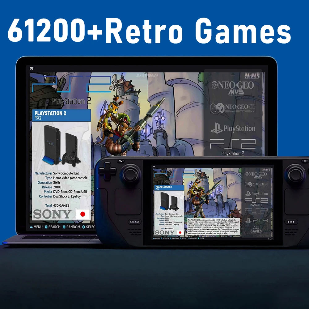 1TB Game TF Card for Steam Deck/Wins Handheld Latest Batocera 39 OS Retro Game Console with 61200 Games for PS3/PS2/PS1/PSP/MAME