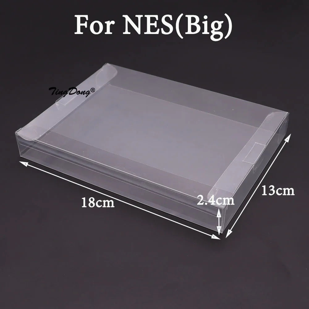 Clear Transparent Game Cartridge Box Case CIB Games Plastic PET Protector for N64 NES SNES for GB GBA GBC NGPC Switch For PS5