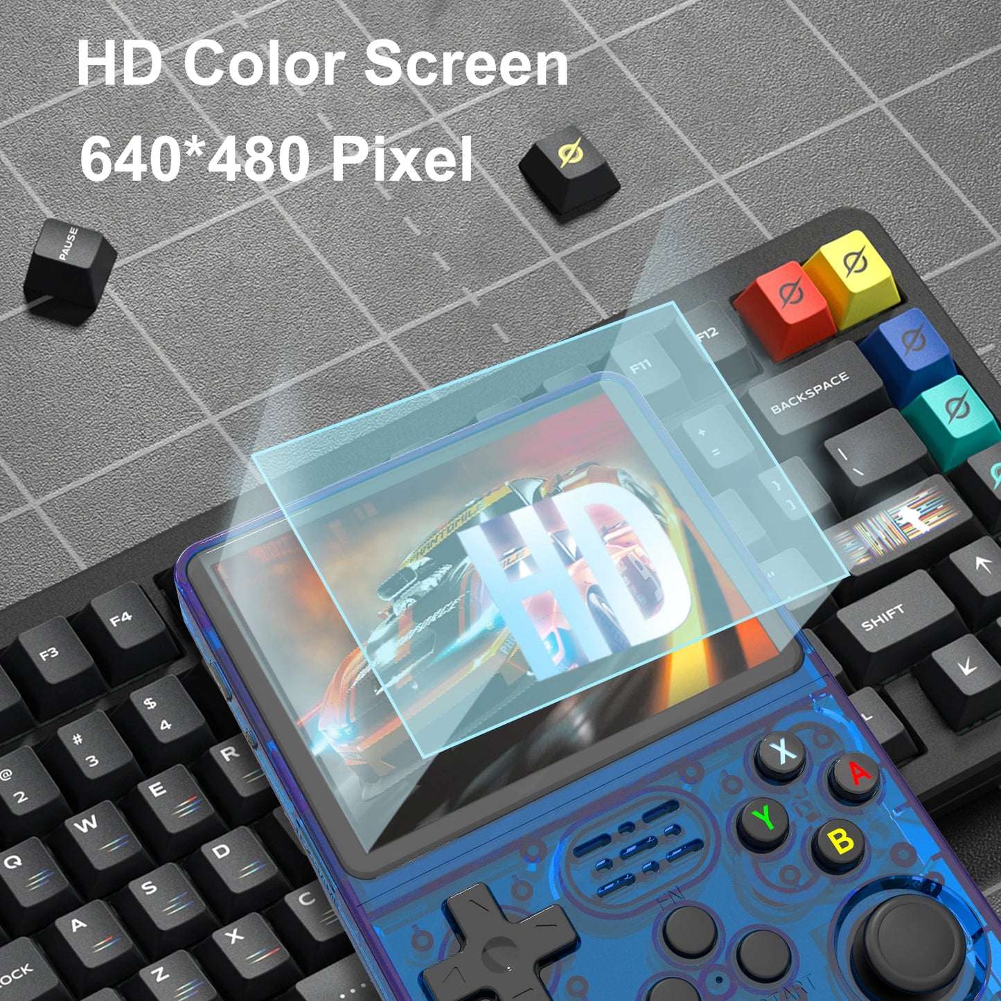 R36S Open Source K36 Handheld Game Console 3.5Inch IPS Screen Built in 16000 Games Supports online doubles For PS1/PSP/DC