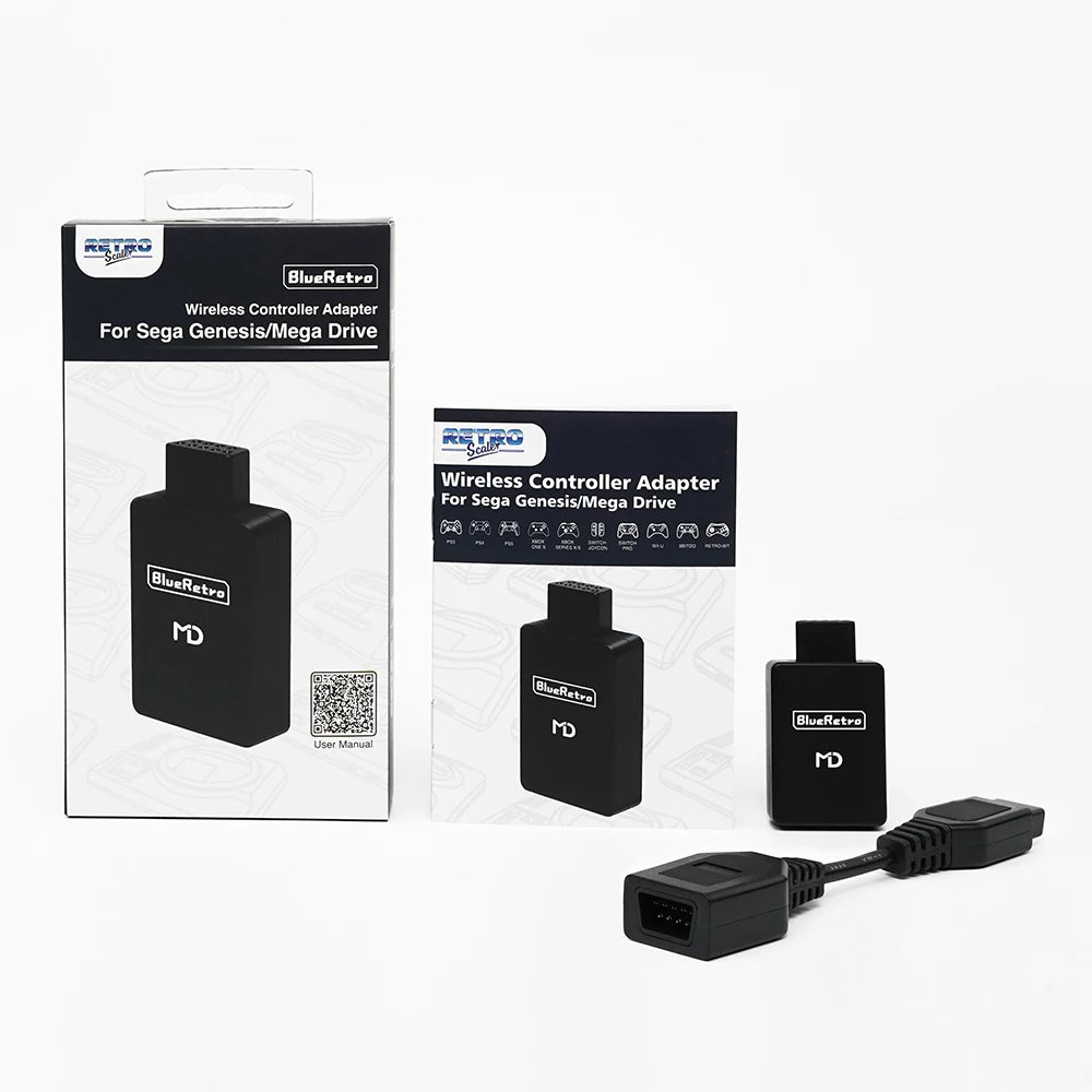 RetroScaler Blueretro Wireless Controller Adapter For MD1 MD2 Mega Drive Sega Genesis Game Console
