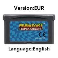 GBA 32 Bit Video Game Cartridge Console Card mMario dDonkey Kong wWario Series Golf Tennis Party for GBA
