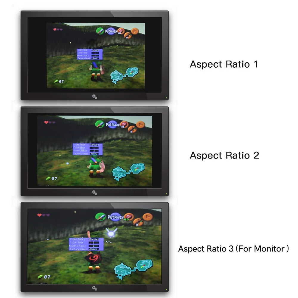 HISPEEDIDO For N64 Digital HDMI Mod Kits Transfer Port PCB Sets Support Play Games on TV, Game Console Spares 3 Aspect Ratio