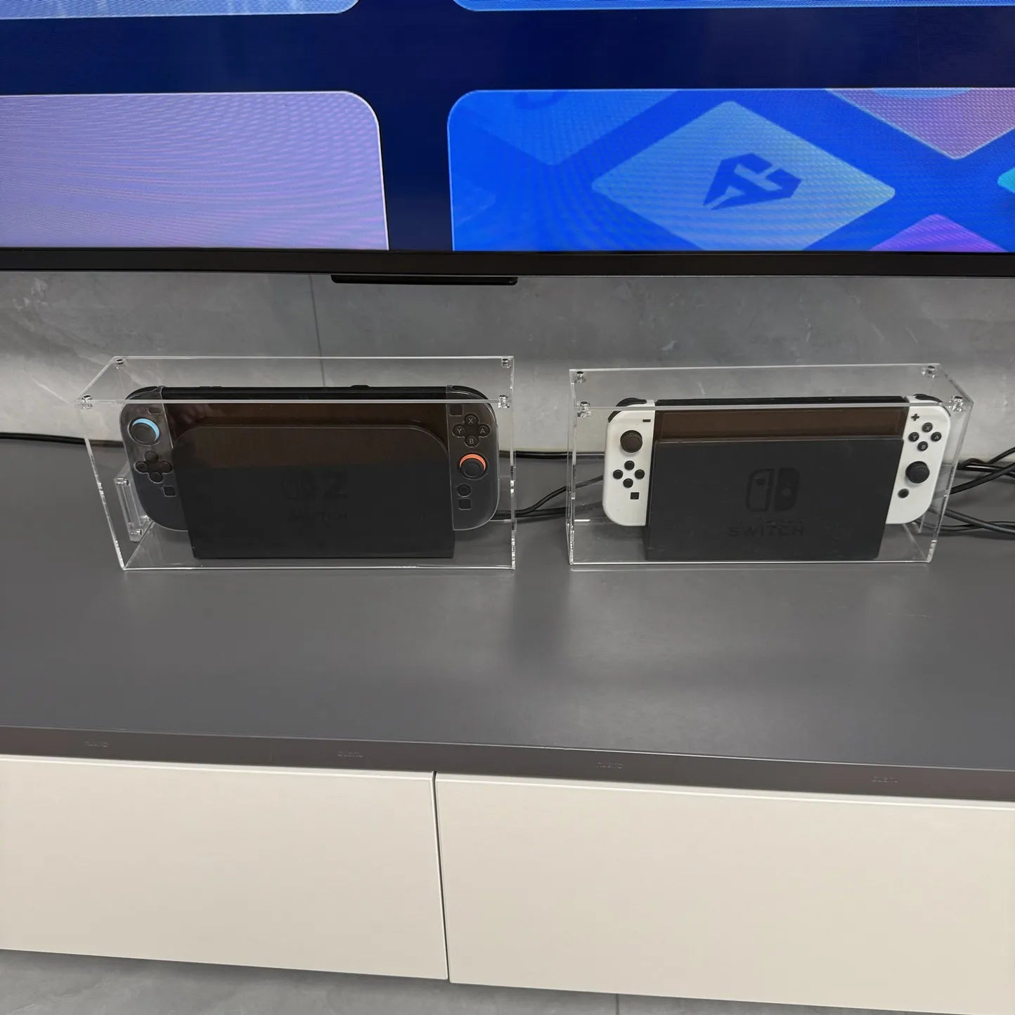 High transparency acrylic magnetic cover console storage box Dustproof box for Nintendo switch 2 NS2