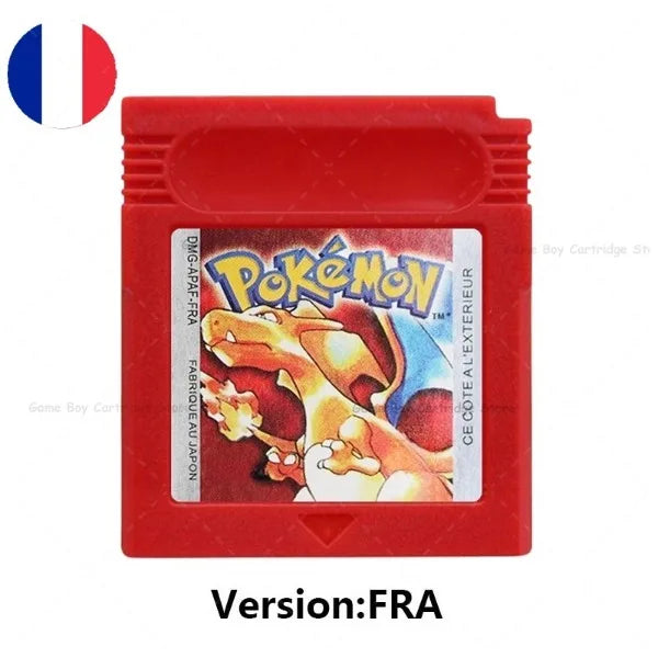 GBC Pokemon Cartridge Bundle Red/Blue/Crystal/Gold/Silver/Yellow/Green with Multi-Language