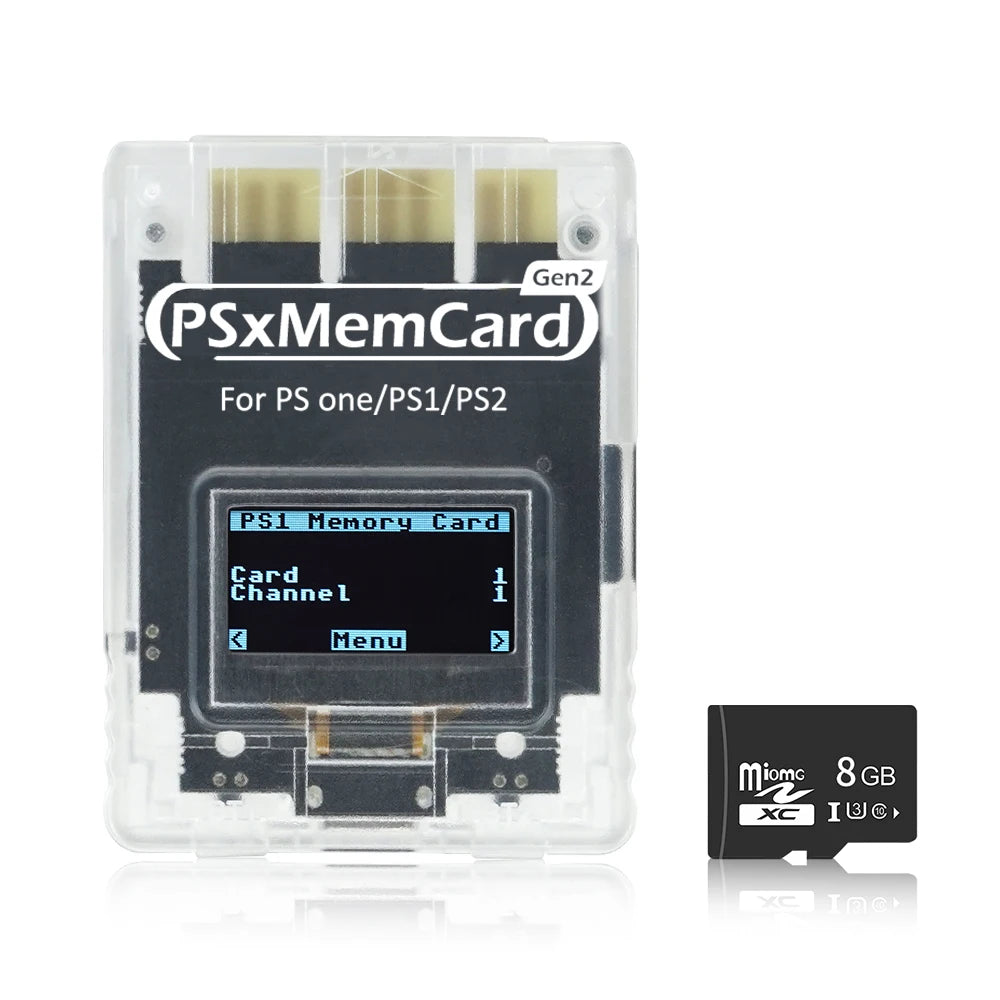 BitFunx PSxMemCard Gen2 SD2PSX Memory Card For PS1/PS2 SD Card Reader Card Adapter For PS One Game Console Save Data Game Card