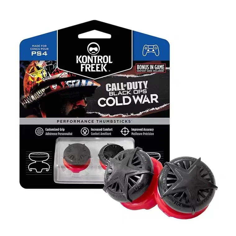 KontrolFreek FPS Freek Galaxy for PS4 High-Rise Analog Stick PS5 Controller | Performance Thumbsticks Game Joystick Silicone Cap