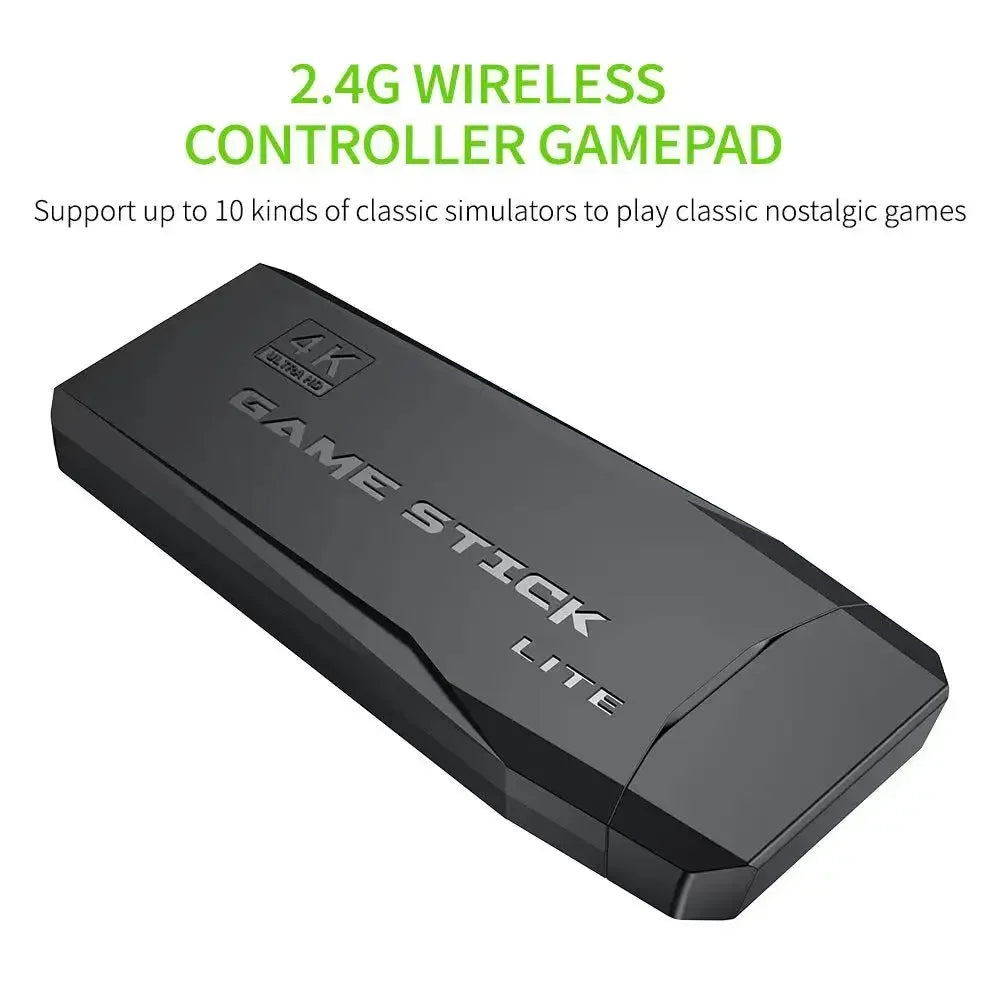 Portable Retro Gaming System 64GB Preloaded 20000+ Games 2.4G Wireless Controller HDMI TV Output for Car Travel Kids Gifts