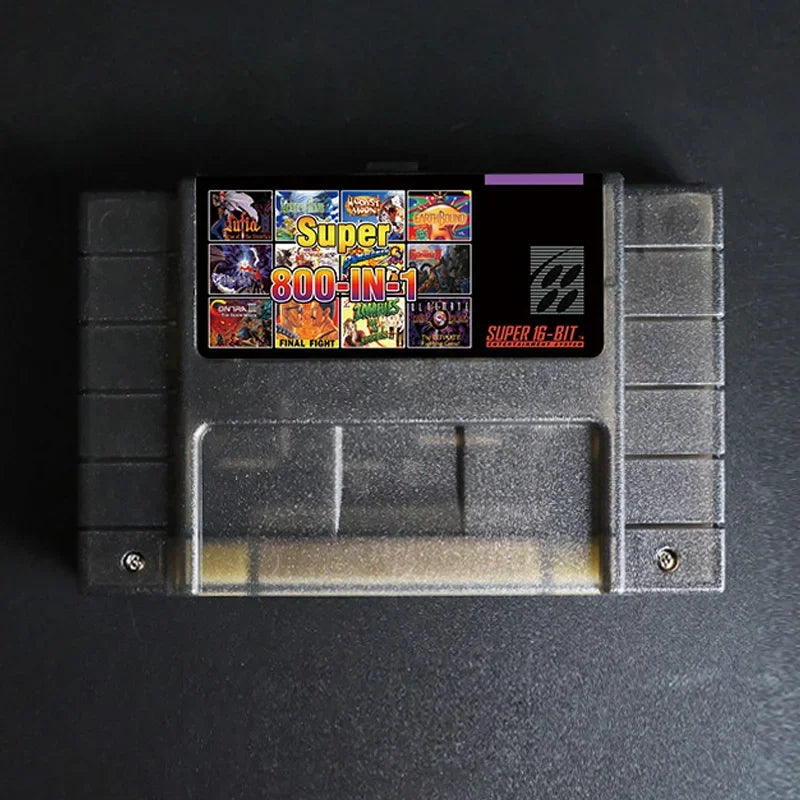 Retro Super 800 in 1 Pro Video Game Cartridge For SNES 16 Bit Game Console Card For Super nintendo