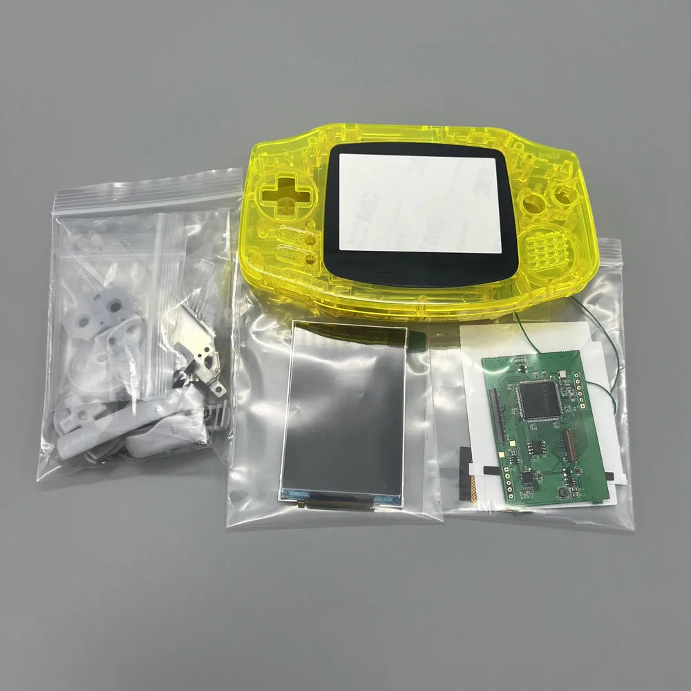 2024 new GBA IPS LCD no cut shell required easy to install 3.0 "IPS high brightness LCD and shell kit for Gameboy advance GBA