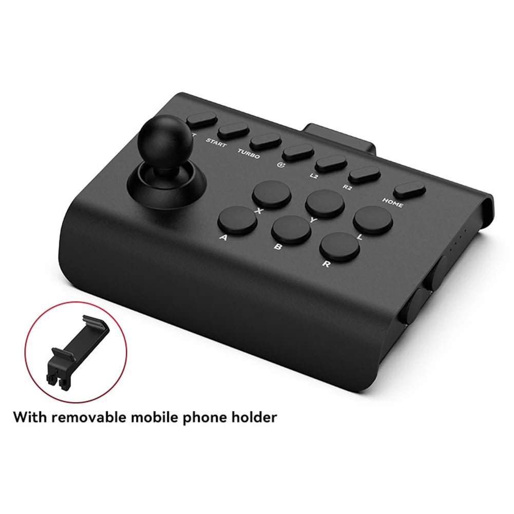 6 In1 Retro Arcade Console Game Joystick Rocker 3 Connection Modes Wireless Bluetooth Wired Fight Controller for Switch PS4 PS3