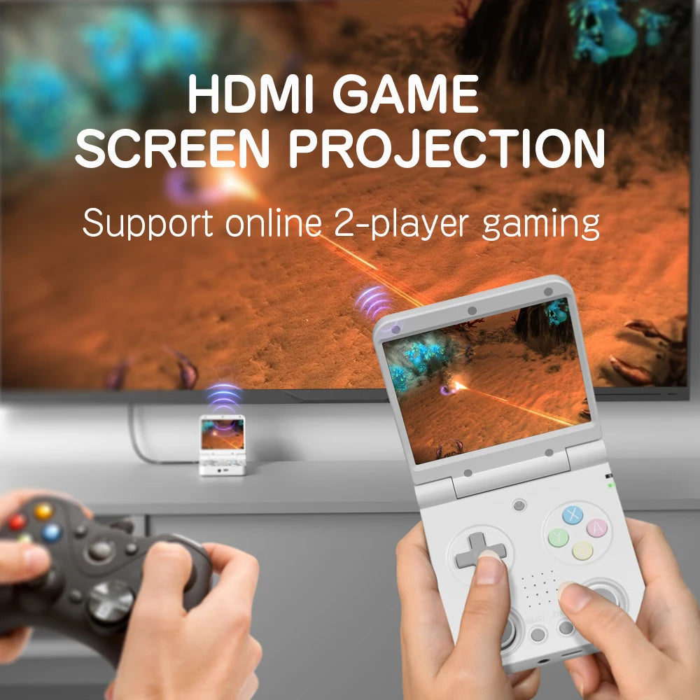 MIYOO Flip Retro Handheld Game Consoles IPS Screen Linux System Classic Portable Video Game Consolas Travel Bag Retroid Pocket