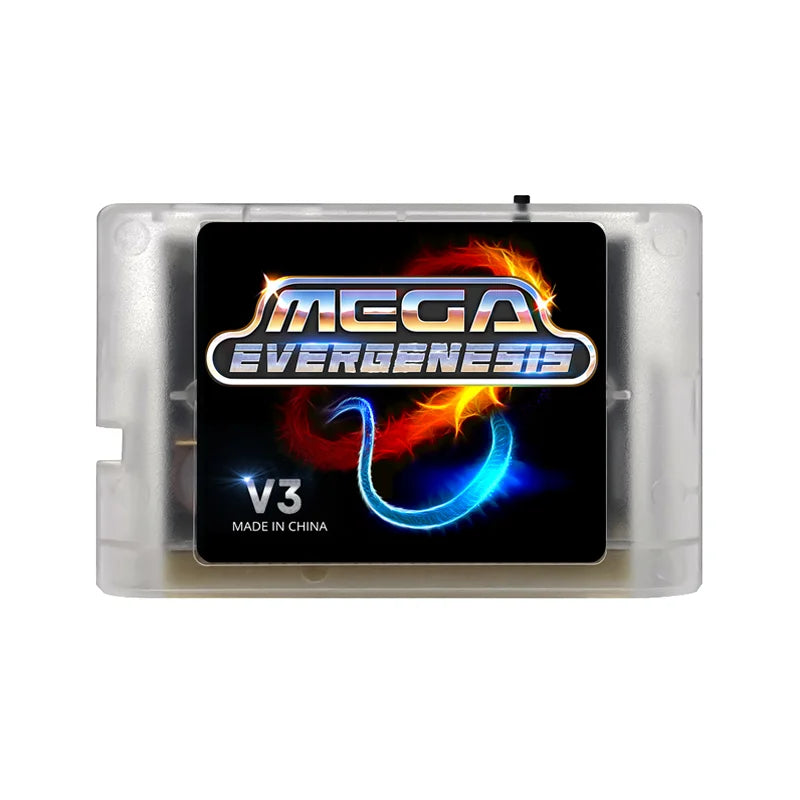 3000 in 1 Mega Genesis V3 Pro With 4GB TF Card EDMD Game Card For SEGA Genesis Mega Drive Master System Game Console