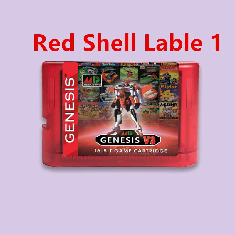 MegaDrive Genesis MD V3 Pro 3000 in 1 Game Cartridge 8GB TF Gard for SEGA Genesis Mega Drive USA/ Japan /EUR MegaDrive Console