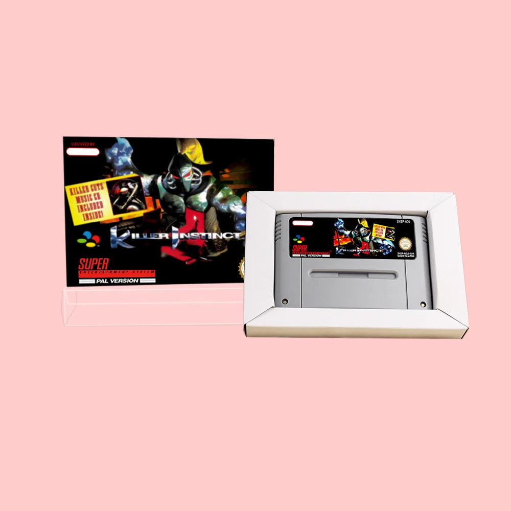 Killer Instinct Action Game Cartridge with Retial Box For SNES 16bit NTSC PAL Video Game Consoles