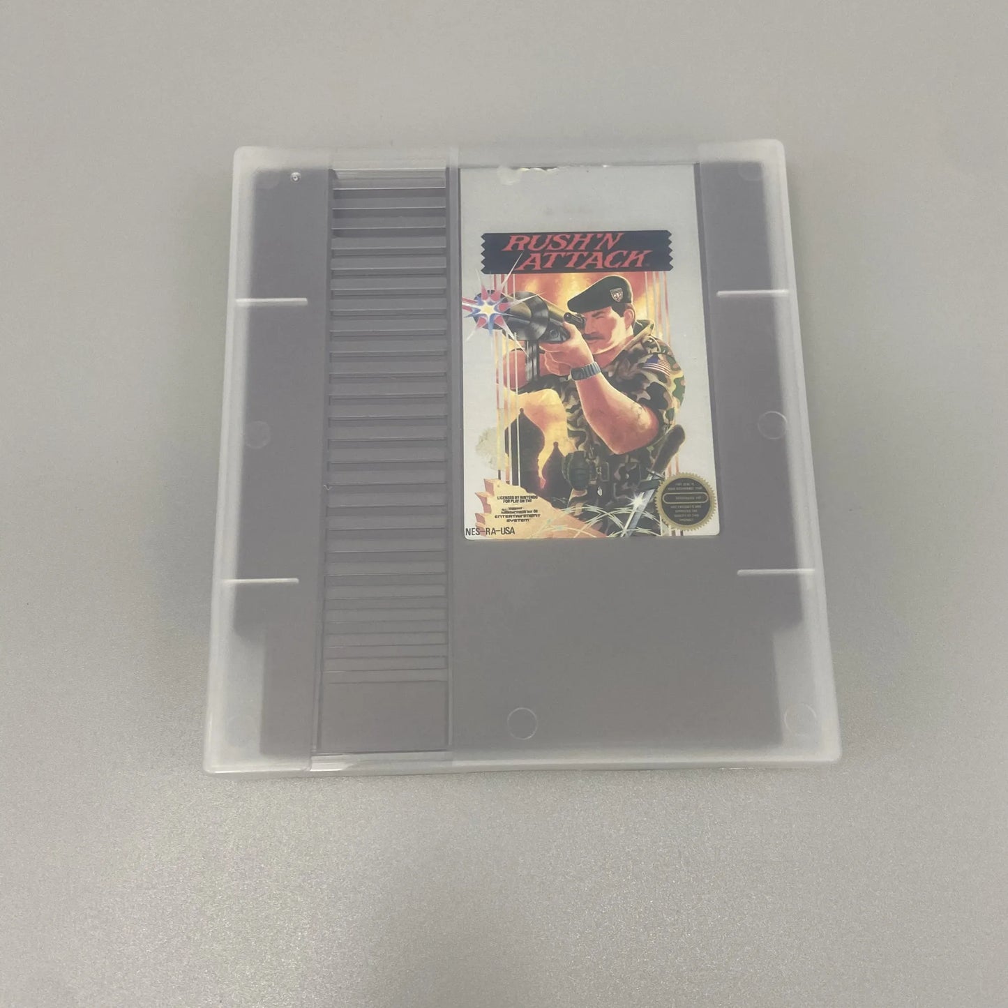 The game storage box for Nintendo Entertainment System NES of Europe and America