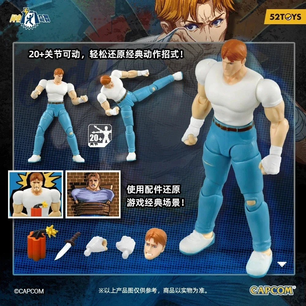 52TOYS Action Figure CAPCOM Final Fight 1PCS Collectible Desktop Decoration Creative Gift for Birthday 3.75inch/10cm