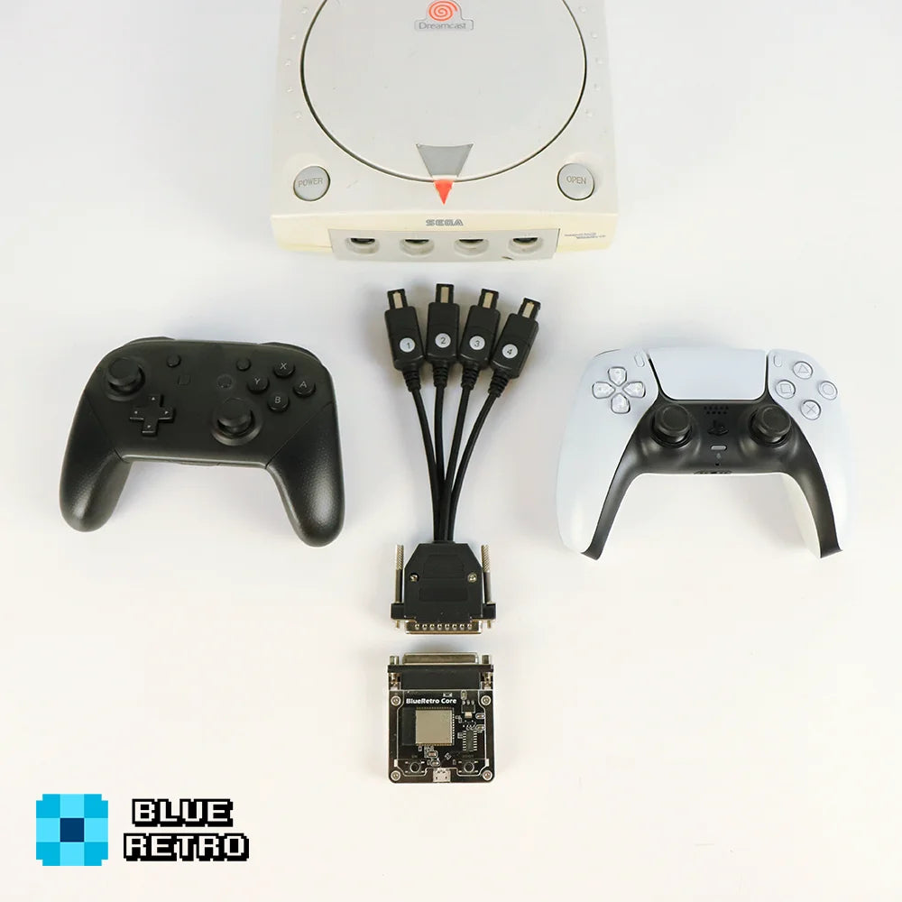 BlueRetro Core Adapter Cable Wireless Game Controller Converter For Retro Console For PS1 PS2 NGC N64 NES SNES DC SS GEN