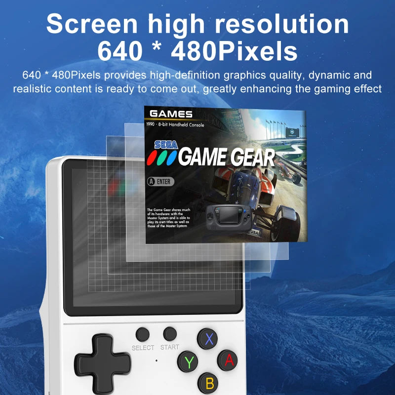 GB350 Retro Design 3.5 Inches IPS Screen Supports HDMI + Emergency Charging Play Thousands of Games , Multiple Emulators