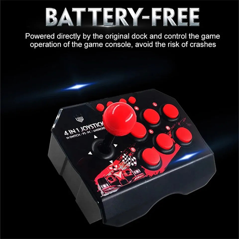 For Switch 4-in 1Game Joystick With 3M USB Cable TURBO Games Console Rocker Arcade Station For Nintendo Switch Android TV PS3 PC