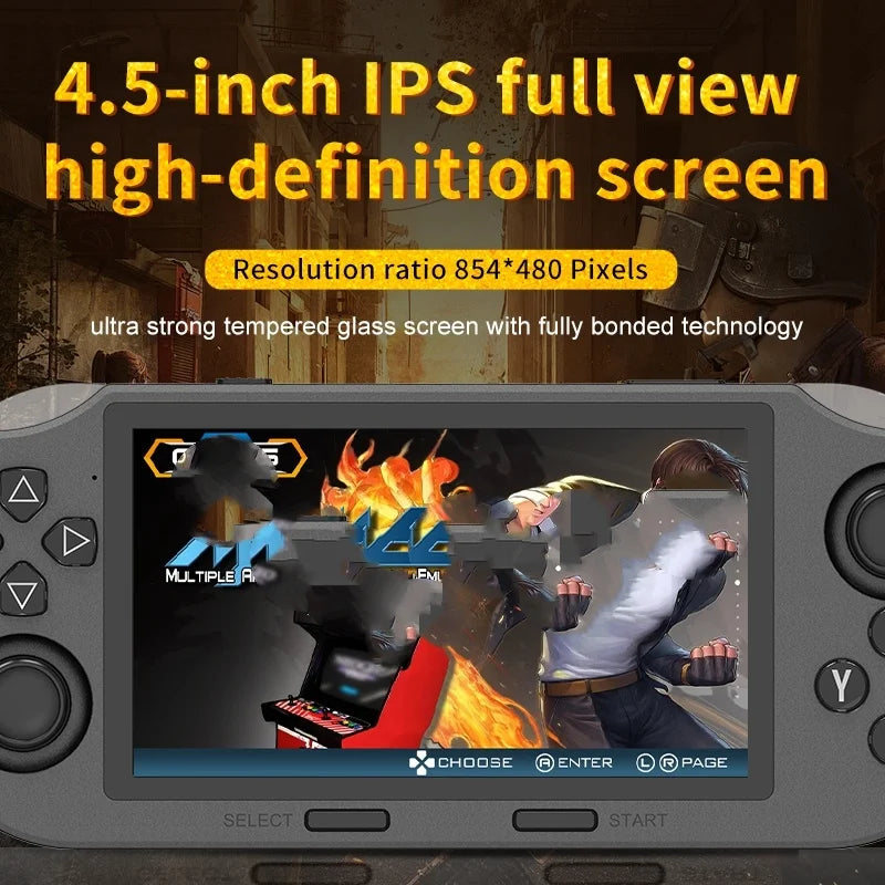 Handheld game consoles support emulators MAME,PS1, FC, SFC,MD.GB, GBC, GBA,PCE, ATARI, SMS, GG, NGPC WSC retro game consoles